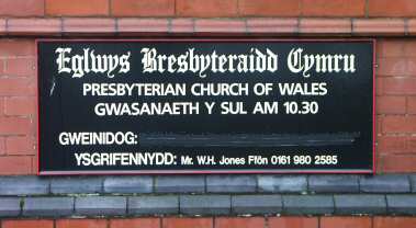 Eglwys Bresbyteraidd Cymru, Altrincham, Cheshire.