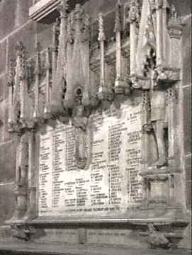 Memorial, South Africa 1899 - 1902, Chester Cathedral, Cheshire.