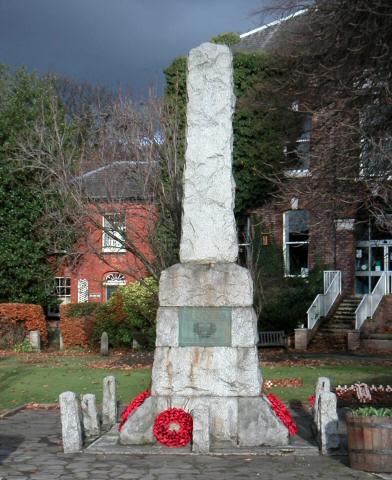 War Memorial, Cheadle, Cheshire.