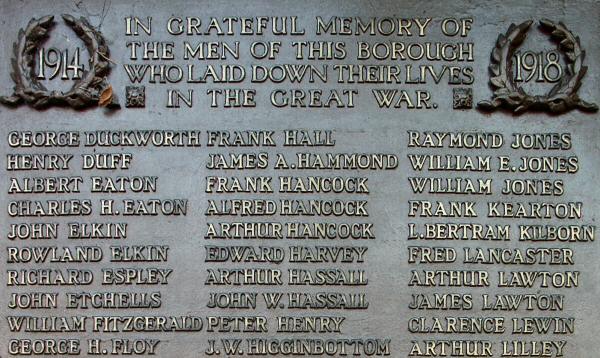 War Memorial, Congleton, Cheshire.