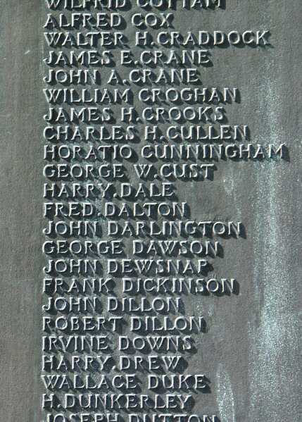 War Memorial, Crescent Rd, Dukinfield, Cheshire.