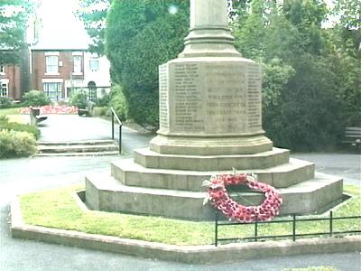 War Memorial, Hazel Grove, Cheshire.