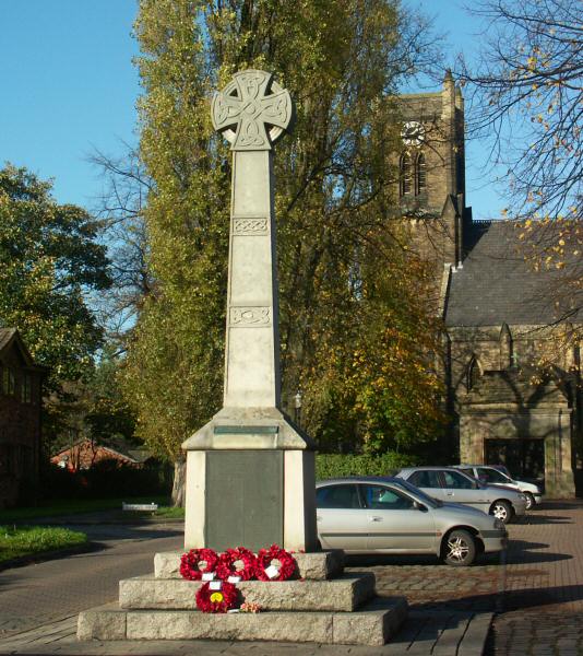 War Memorial, Heaton Mersey, Lancashire..