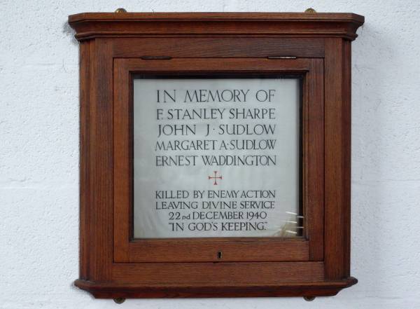 War Memorial, St George's Church, Hyde, Cheshire.