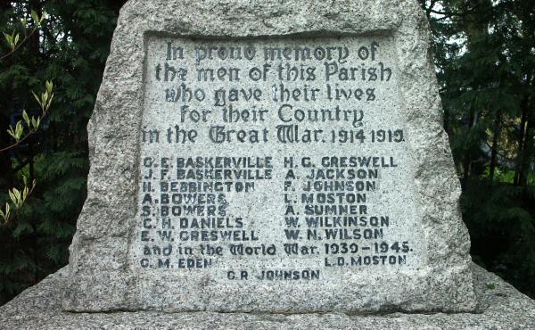War Memorial, Marthall, Cheshire.