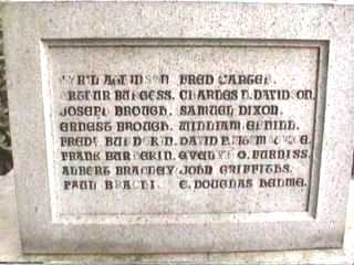 War Memorial, Mellor, Derbyshire.