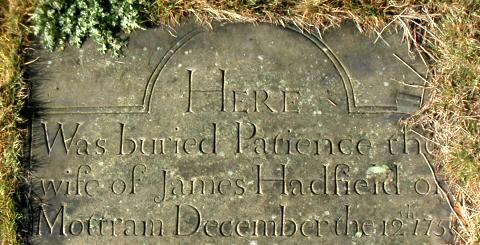 Patience Hadfield's Grave, Mottram-in-Longdendale, Cheshire.