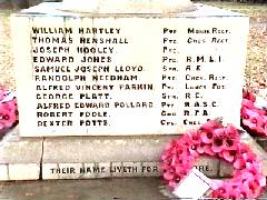 War Memorial, Poynton, Cheshire.