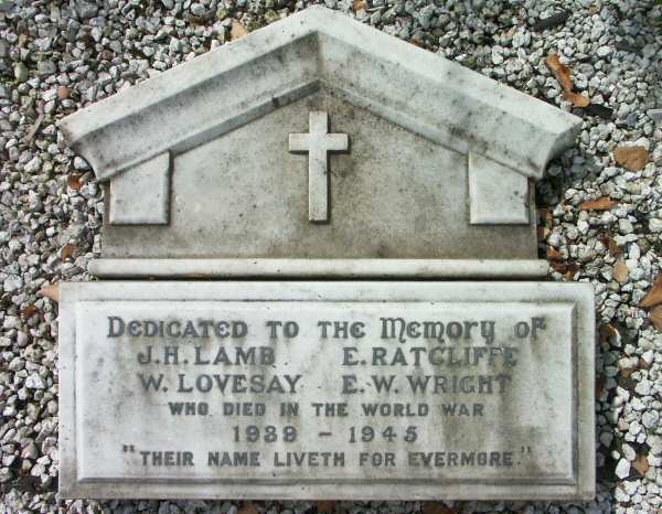 War Memorial, Heyhead, Cheshire.