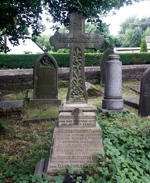 The Grave of Winifred Greenhalgh FALLOWS and family, Hatherlow.