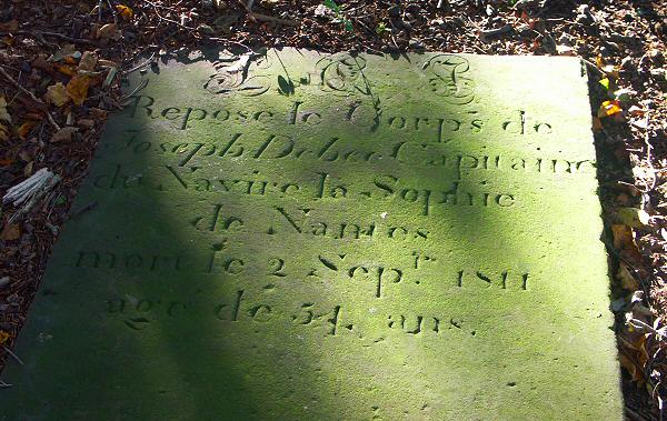 The grave of Joseph DEBEC, Leek, Staffordshire.