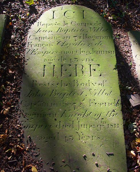 The grave of Jean Baptiste NILLOT, Leek, Staffordshire.