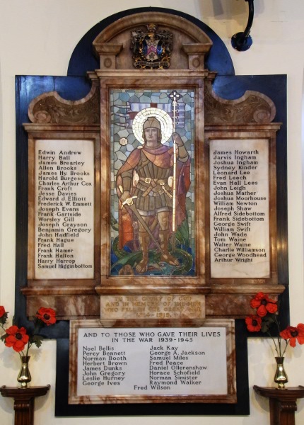 WW1 & 2 War Memorial, Holy Trinity, Stalybridge