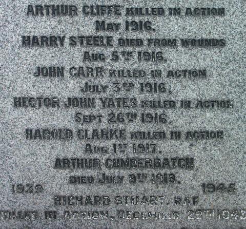 War Memorial, Astbury, Cheshire.