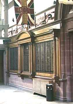 War Memorial, Town Hall, Chester, Cheshire.