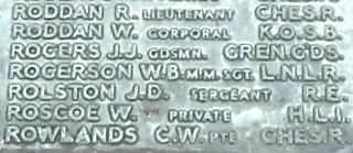 War Memorial, Crew, Cheshire.