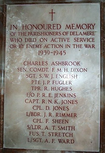 War Memorial, Delamere, Cheshire.