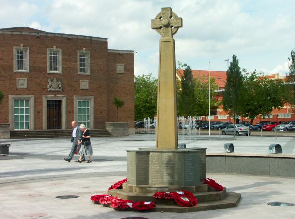 War Memorial, Ellesmere Port Civic Centre.