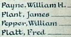 Hyde Baptist Roll of Honour 1914 - 1919