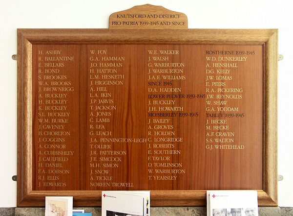 War Memorial, Knutsford, Cheshire.