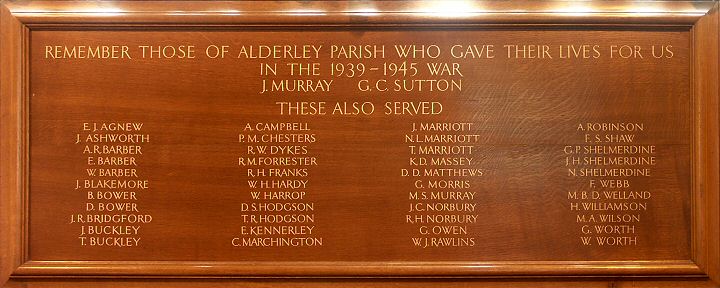 War Memorial, Nether Alderley, Cheshire.