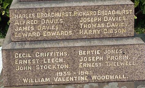 War Memorial, Pulford, Cheshire.