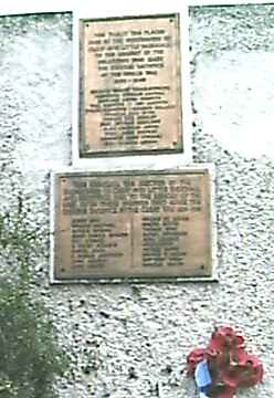 War Memorial, Saughall, Cheshire.