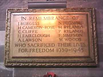 Stretton War Memorial