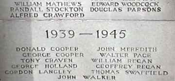 War Memorial, Tarporley, Cheshire.