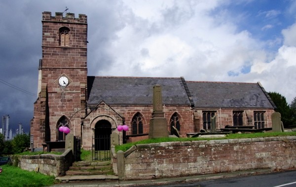 St Mary's Church, Thornton-le-Moors, Cheshire.
