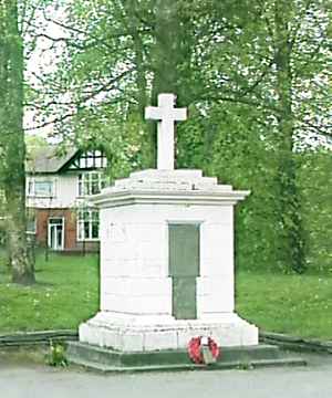 War Memorial, Lower Walton, Cheshire.