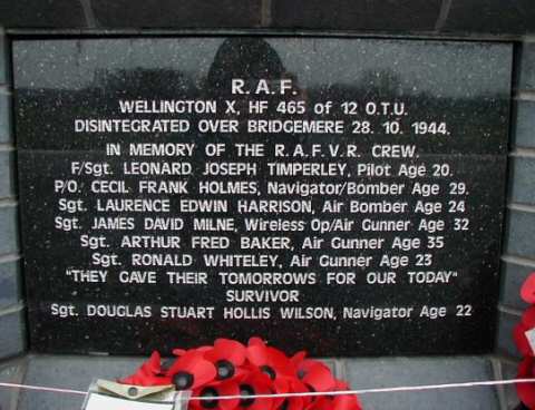 War Memorial, Bridgemere, Cheshire.