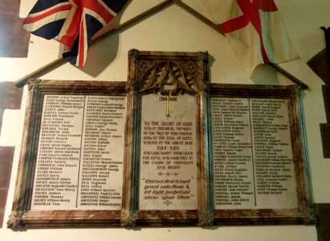 War Memorial, St Bridget's Church, West Kirby, Cheshire.