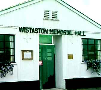 Memorial Hall, Wistaston, Cheshire.