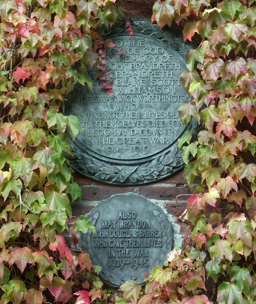 War Memorial, The Chapel, Dean Row, Cheshire.