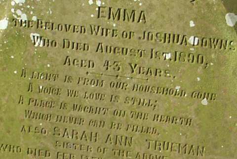 Three sisters headstone, St Michael's Church, Wincle, Cheshire.